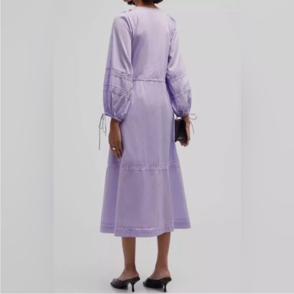NWT  $304 Harshman Belle dress lilac puff sleeve maxi length size XS - Picture 3 of 14